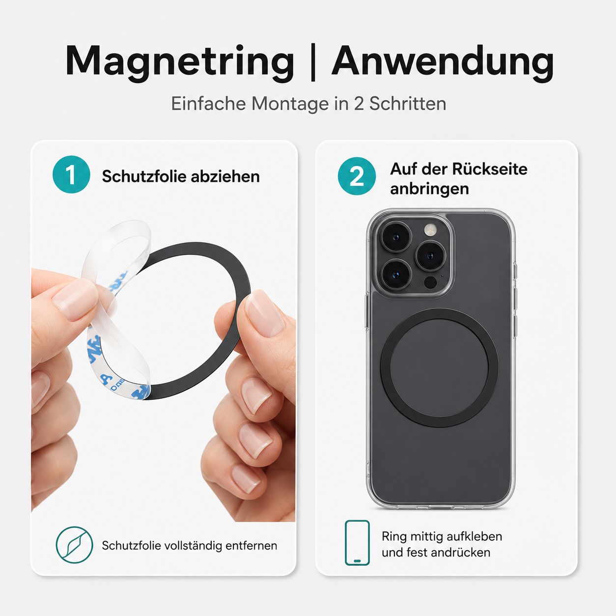 Magnetische Handyhalterung für Kinderwagen, Fahrrad & Fitness