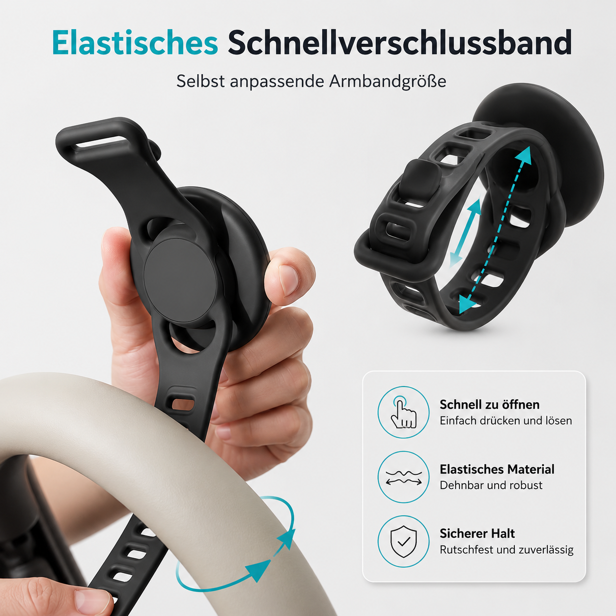 Magnetische Handyhalterung für Kinderwagen, Fahrrad & Fitness
